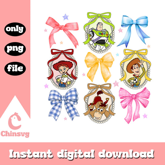 Toy story characters mirror png, disney movies png, cartoon png