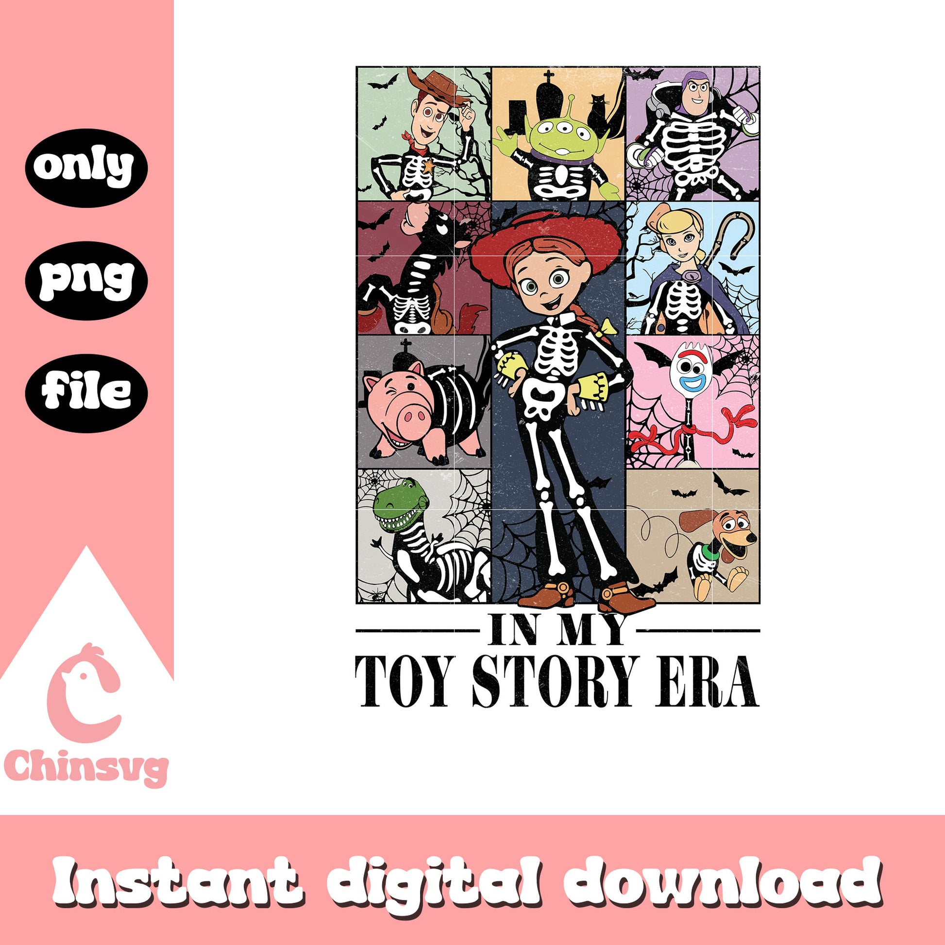 Toy story era skeleton jessie clipart png, toy story movie png