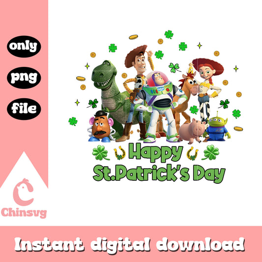 Toy story happy st.patrick's day png, st.patrick day png