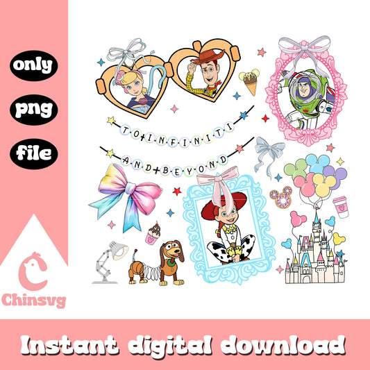 Toy story wall mirror coquette png, jessie wall mirror coquette png