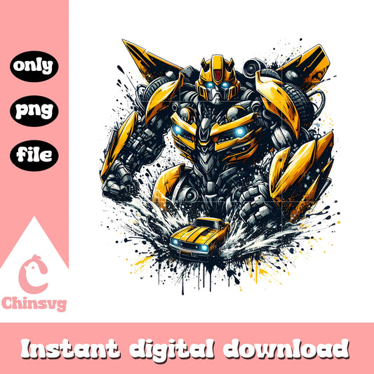 Transformer bumblebee character design png, transformer movies png