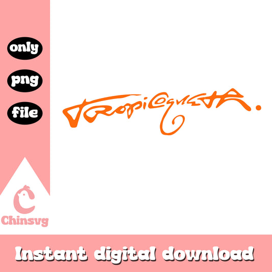 Tropicoqueta logo design png, tropicoqueta png, karol g​ png