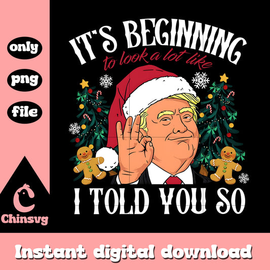 Trump it's beginning quote christmas png, merry christmas trump​ png