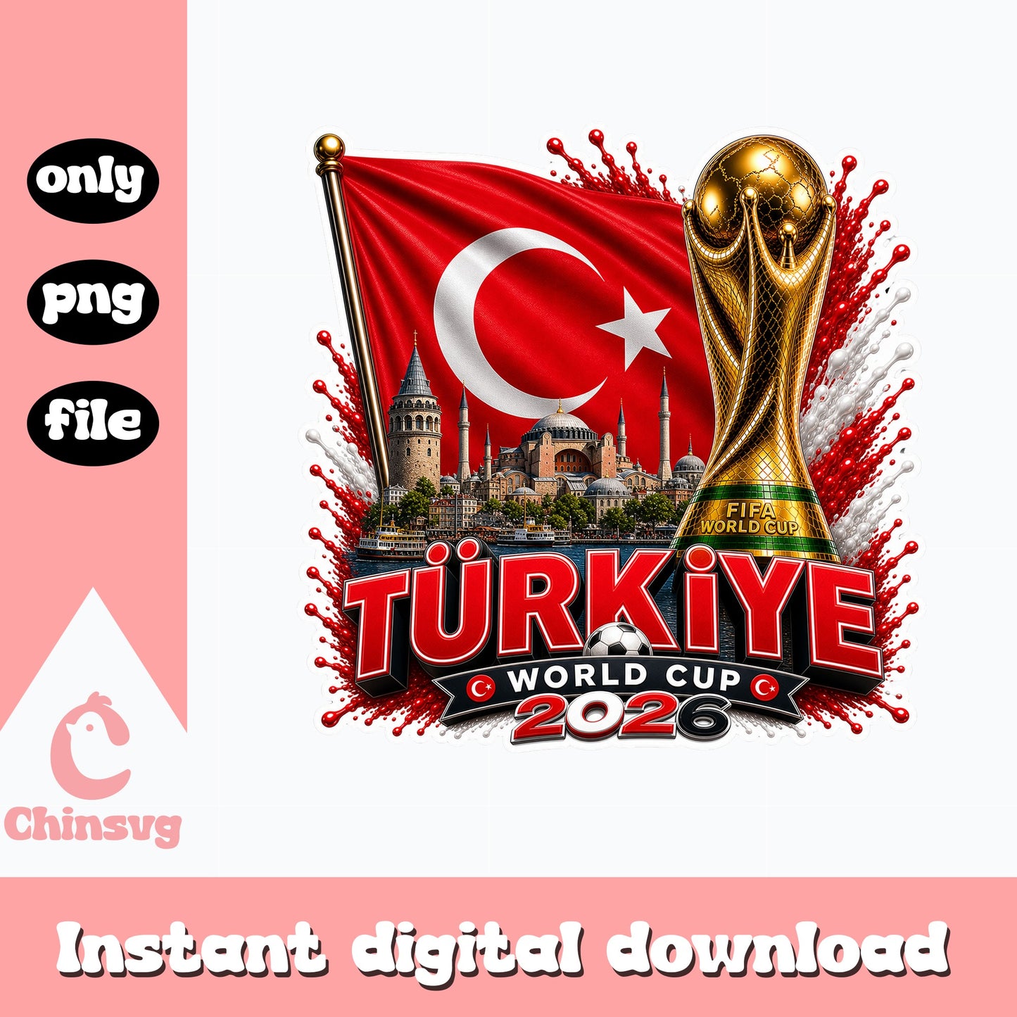 Turkiye World Cup 2026 PNG, Turkey Soccer Football, FIFA PNG
