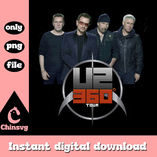 U2 360 tour Irish rock band U2 png, u2 band members png