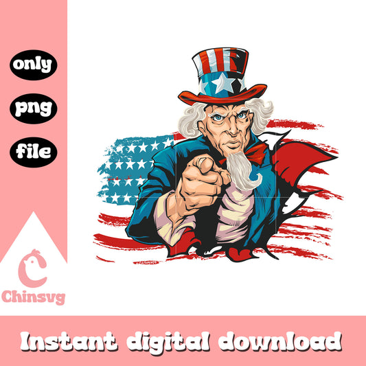 USA Patriotic Uncle Sam png, Uncle Sam png, usa flag png