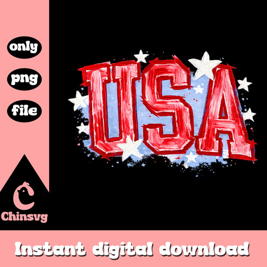 USA Patriotic Design PNG, 4th Of July Sublimation, PNG File