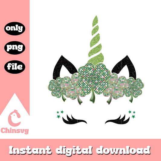 Unicorn green st patrick’s png, st patrick's day decor ideas​ png