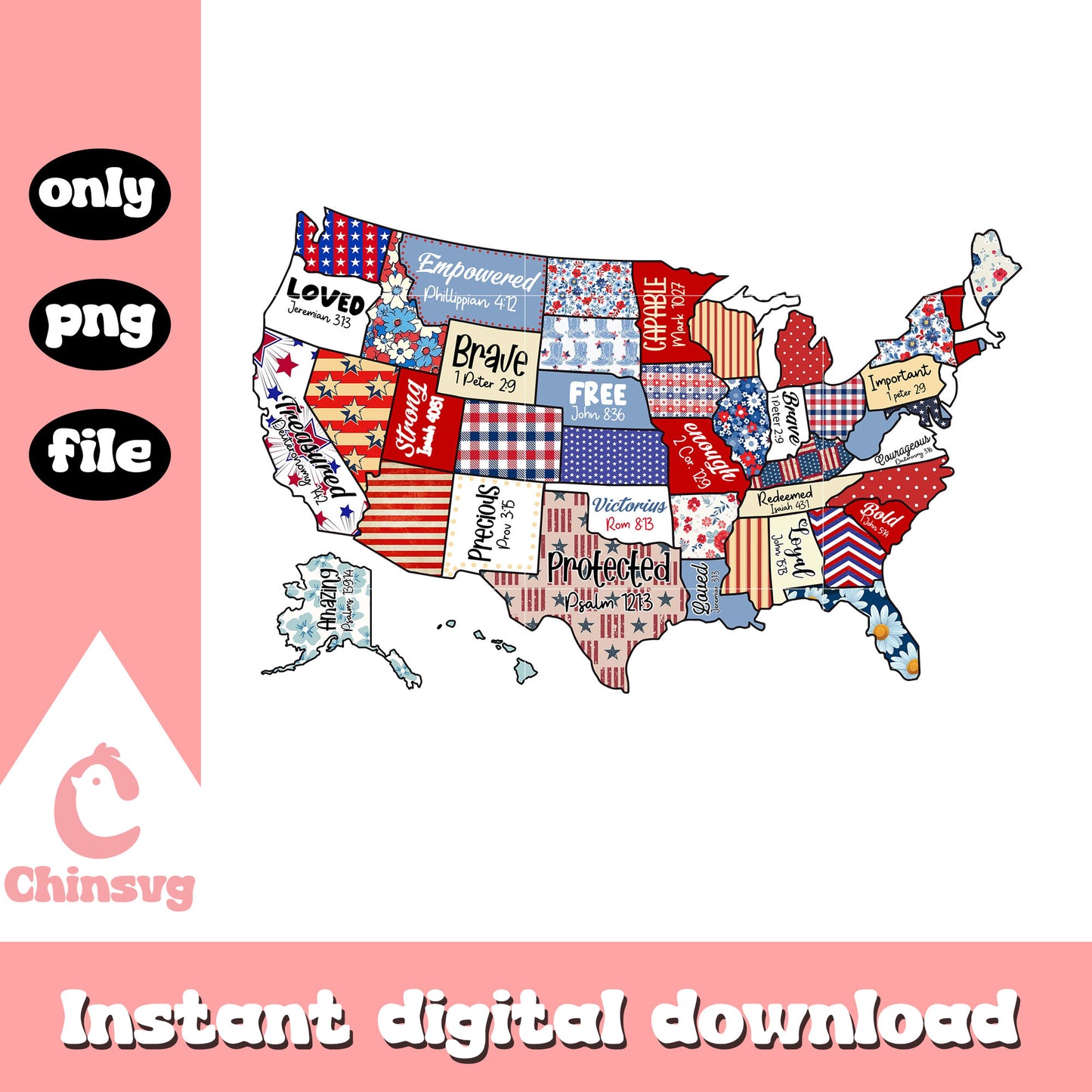 United states map design png, 4th of july holiday​ png