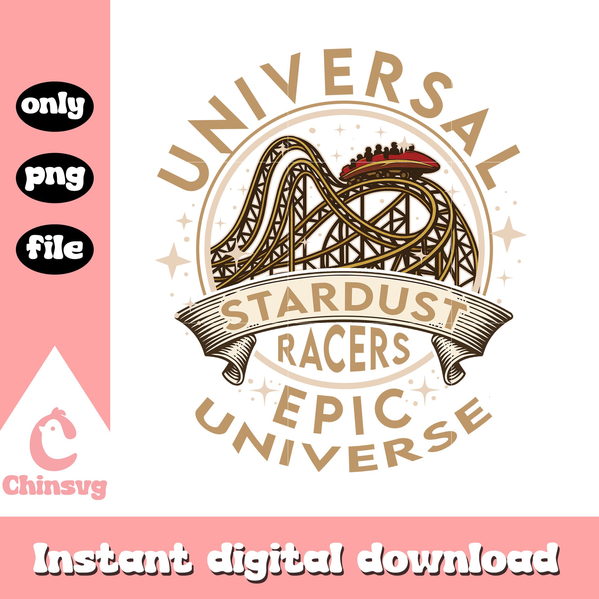 Universal stardust racers epic universe png, universal studios png