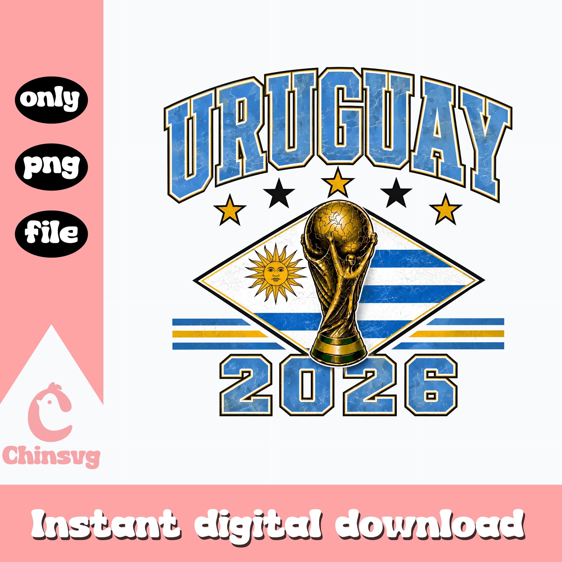 Uruguay 2026 World Cup PNG, Soccer Football Trophy, Uruguay Flag PNG