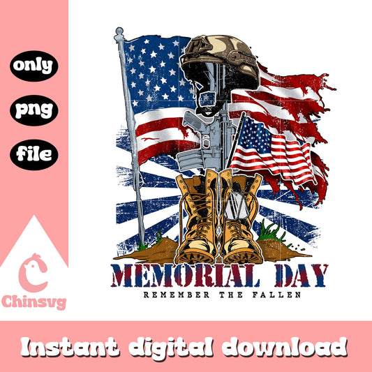 Usa flag Memorial day remember the fallen png, Usa flag boots hat png