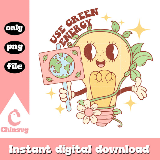Use green energy design png, quotes png, earth day png