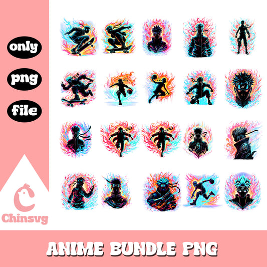 Uzumaki naruto black shadow bundle png