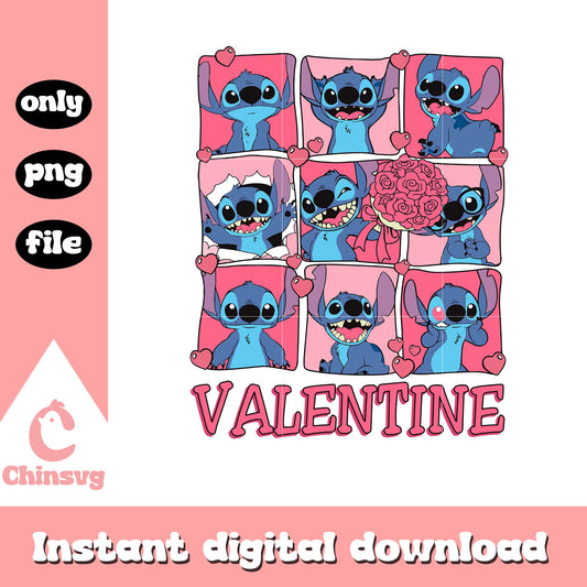 Valentine Stitch character png, disney characters png, stitch png