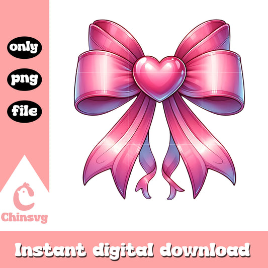 Valentine bow heart shape png, heart shape png, valentine png