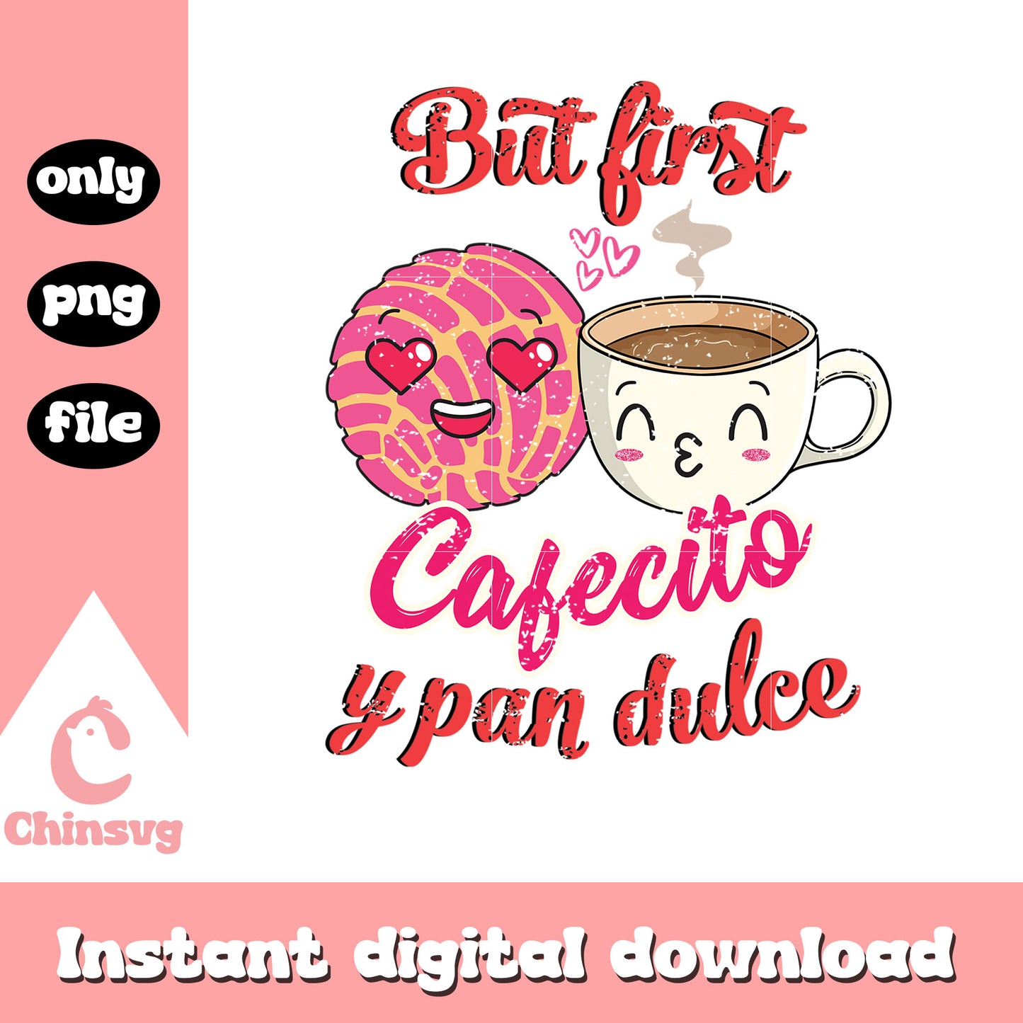 Valentine cafecito balls concha png, design valentines day​ png