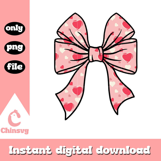 Valentine coquette bow png, Valentine bow png, valentine png
