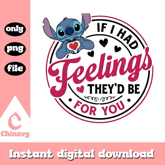 Valentine feelings stitch hearts png, stitch valentines day png