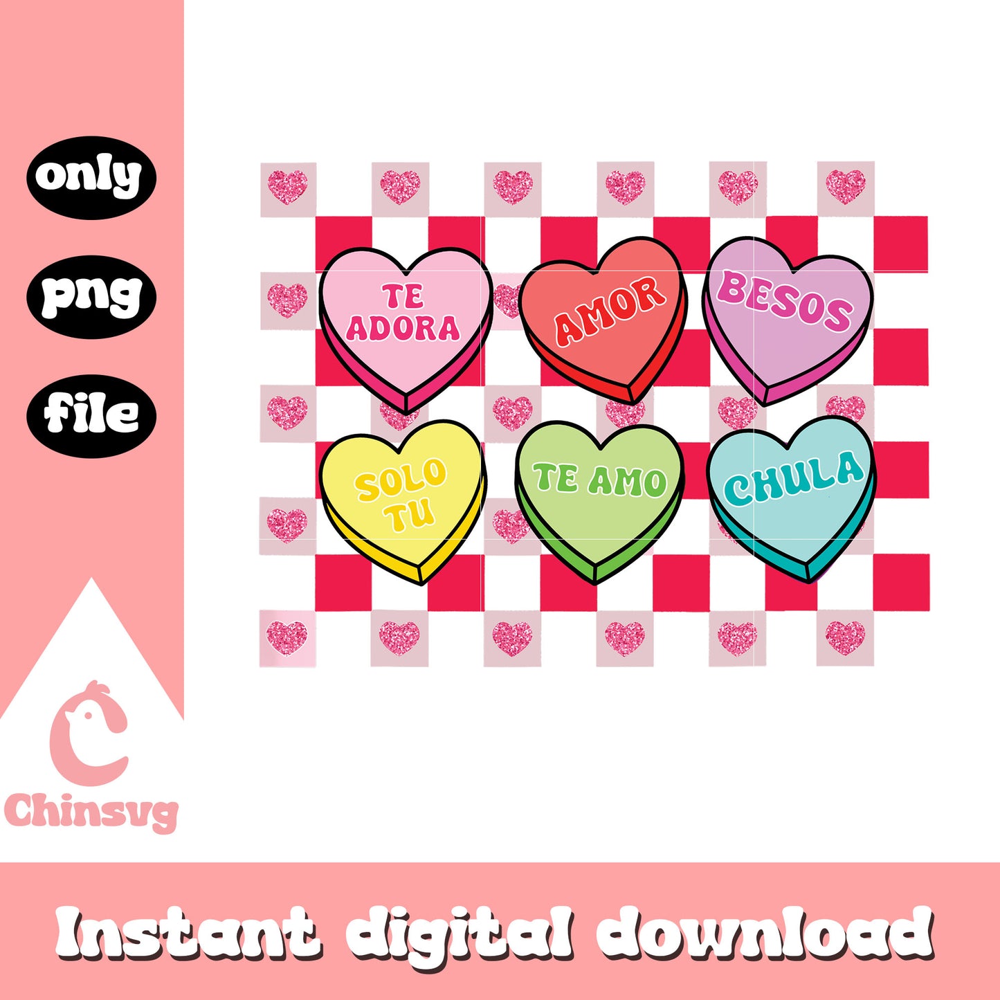 Valentine hearts color caro png, valentines day love​ png