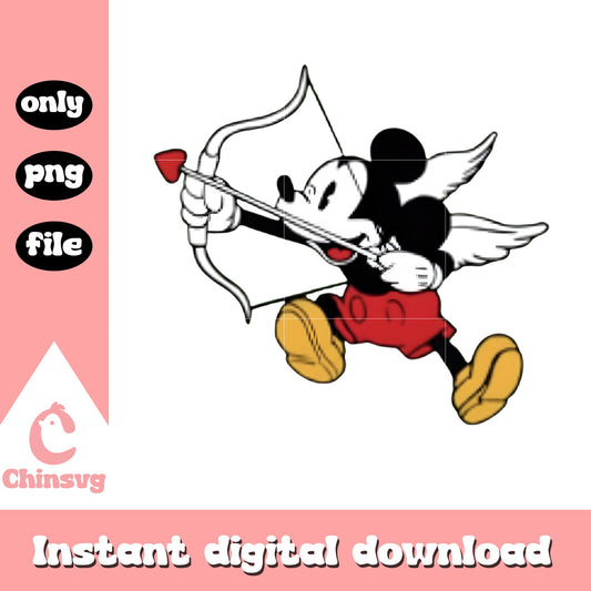 Valentine mickey custom angel png, valentine's disney​​​ png