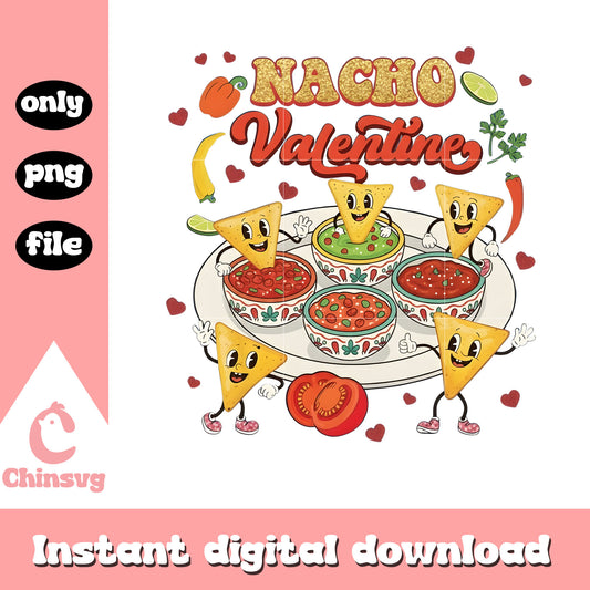 Valentine nacho fruit cartoon png, design valentines day png