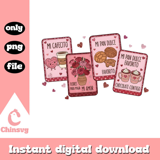 Valentine pink poster flower png, valentines day love​​ png