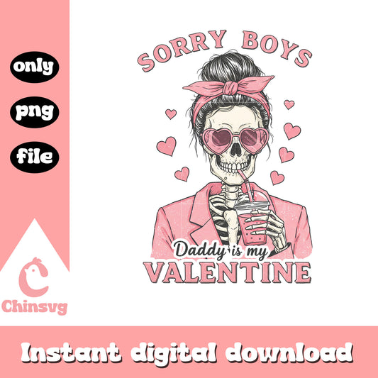 Valentine pink skull style png, valentines day skull​ png