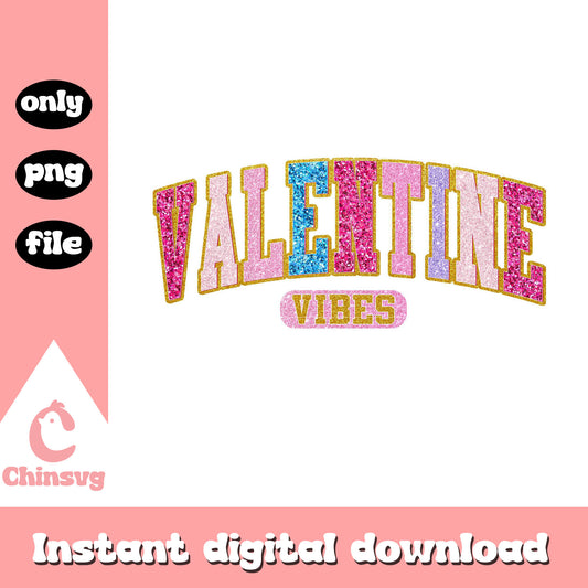 Valentines vibes font design png, Valentines vibes png