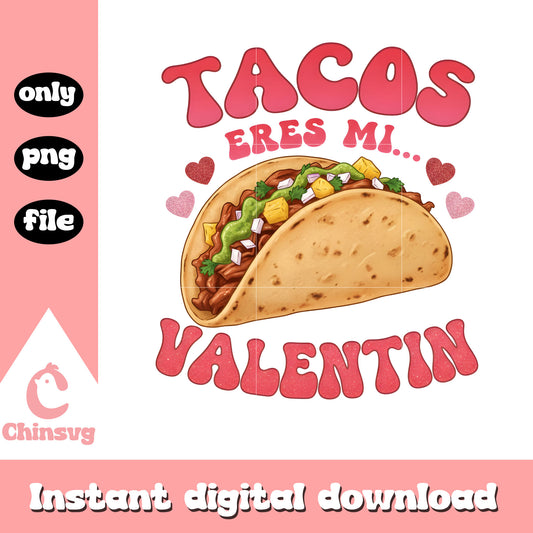 Valentine tacos cartoon love png, valentines day love​​ png