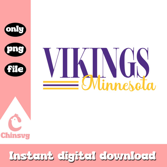 Vikings minnesota font logo design svg, minnesota vikings nfl svg
