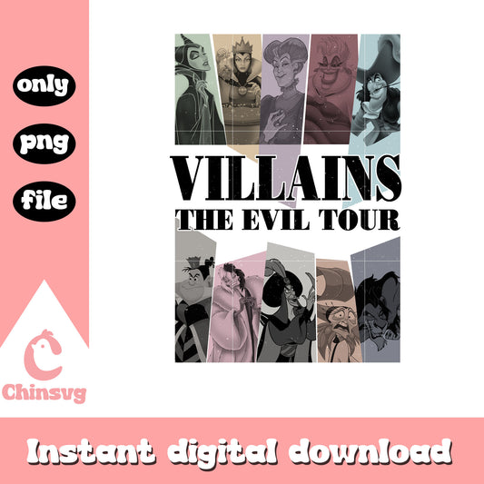 Villains the evil tour disney clipart png, disney witch movies png