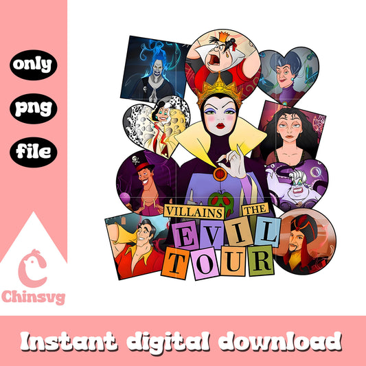 Villains the evil tour png, horror disney characters png, hocus pocus png
