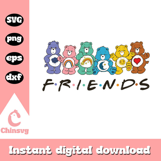 Vintage Care Bear Friends 80s Cartoon SVG_0903241014