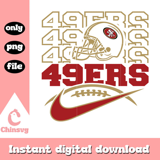 Vintage San Francisco 49ers helmet design svg, logo nike svg