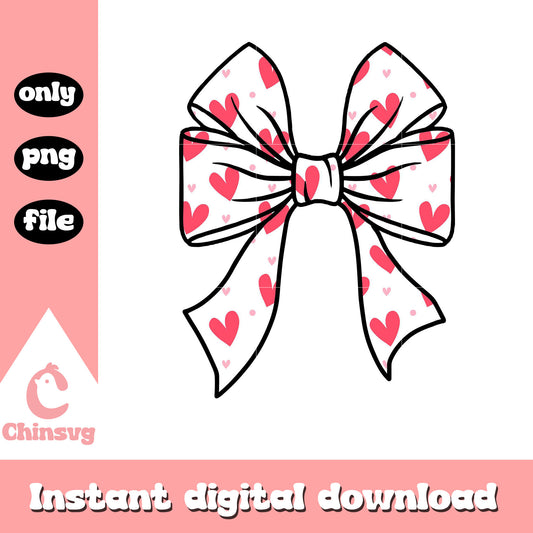 Vintage bow heart shape valentine png, Vintage bow png, valentine png