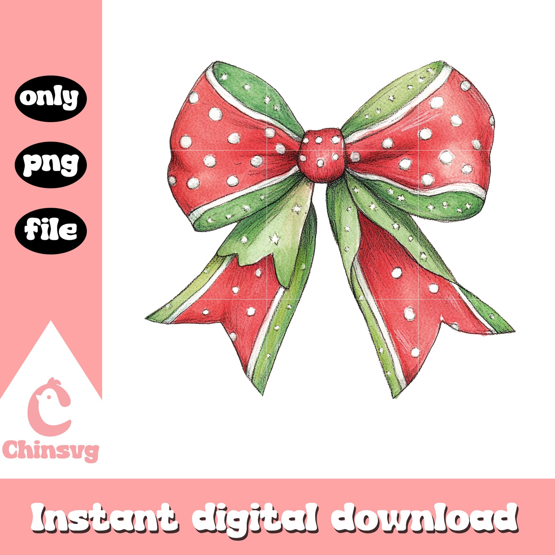 Vintage coquette ribbon christmas png, merry christmas png