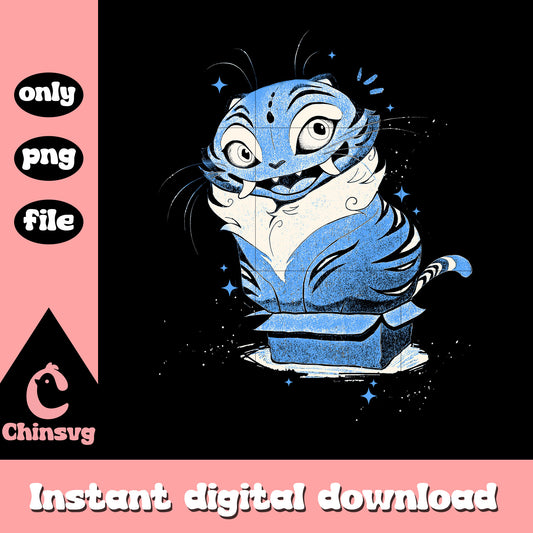 Vintage derpy kpop design png, moster derpy tiger png, derpy png