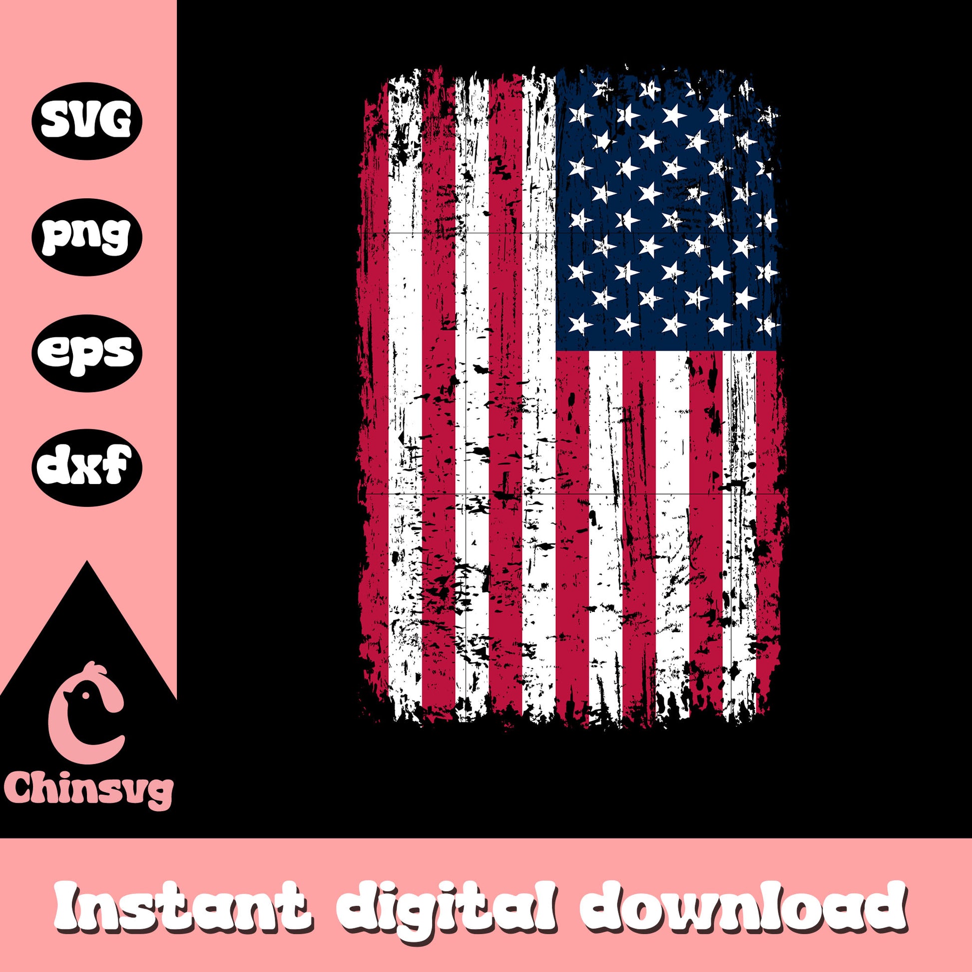 Vintage flag america design svg, america flag​ svg, trending svg