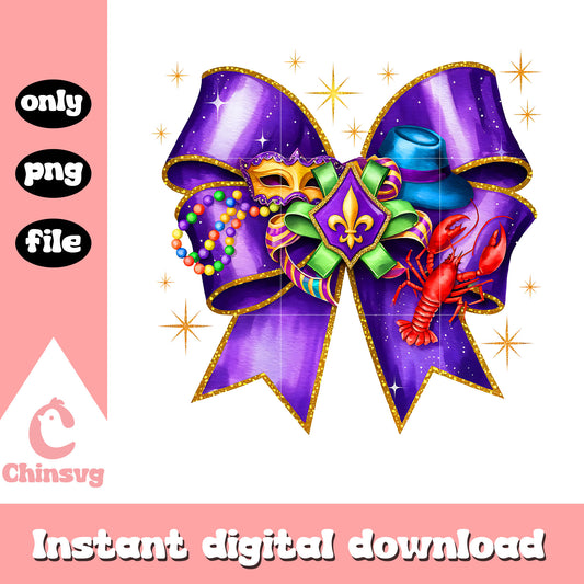 Vintage mardi gras new orleans ribbon png, mardi gras new orleans png