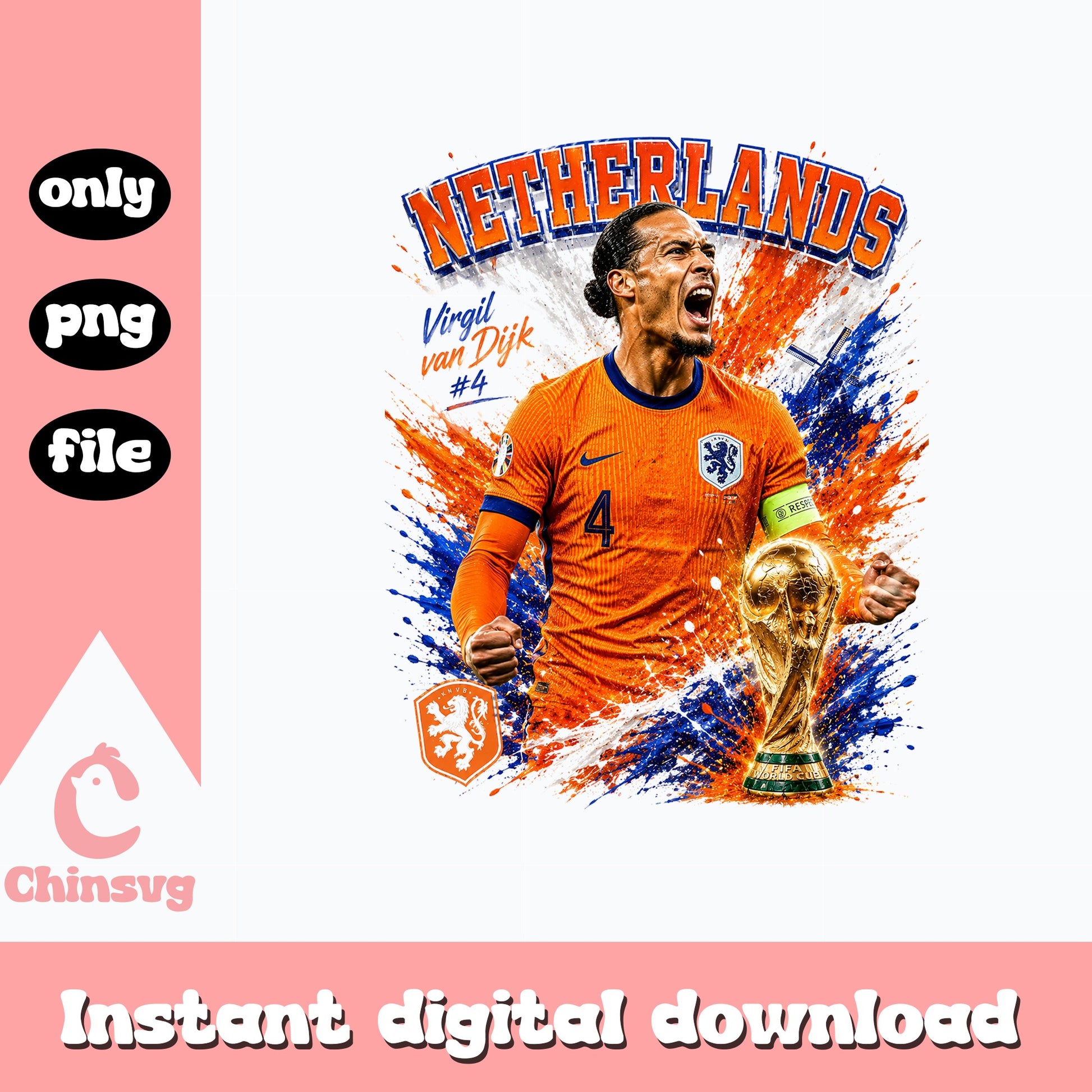 Virgil Van Dijk Netherlands PNG, Soccer Player PNG, Football PNG