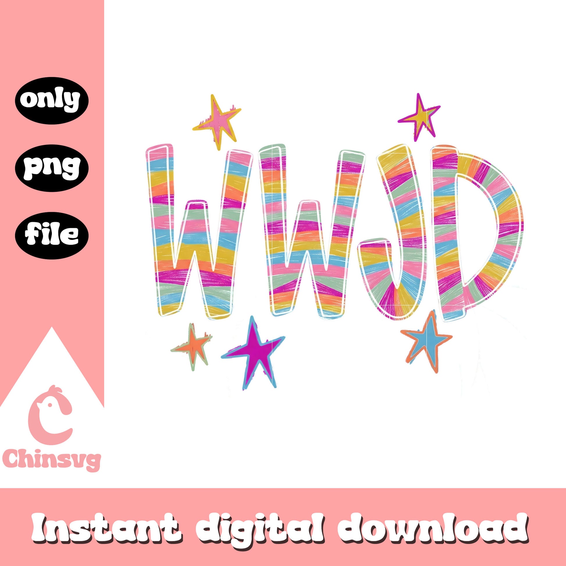 WWJD star logo design png, faith based png, trending png