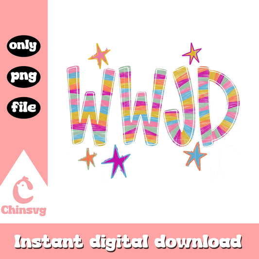 WWJD star logo design png, faith based png, trending png