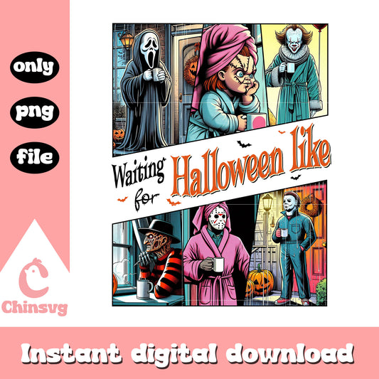 Waiting for halloween like horror movies png, horror halloween like png