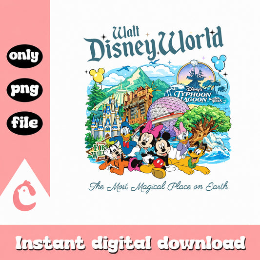 Walt Disney World PNG, Mickey And Friends PNG, Disney Trip PNG