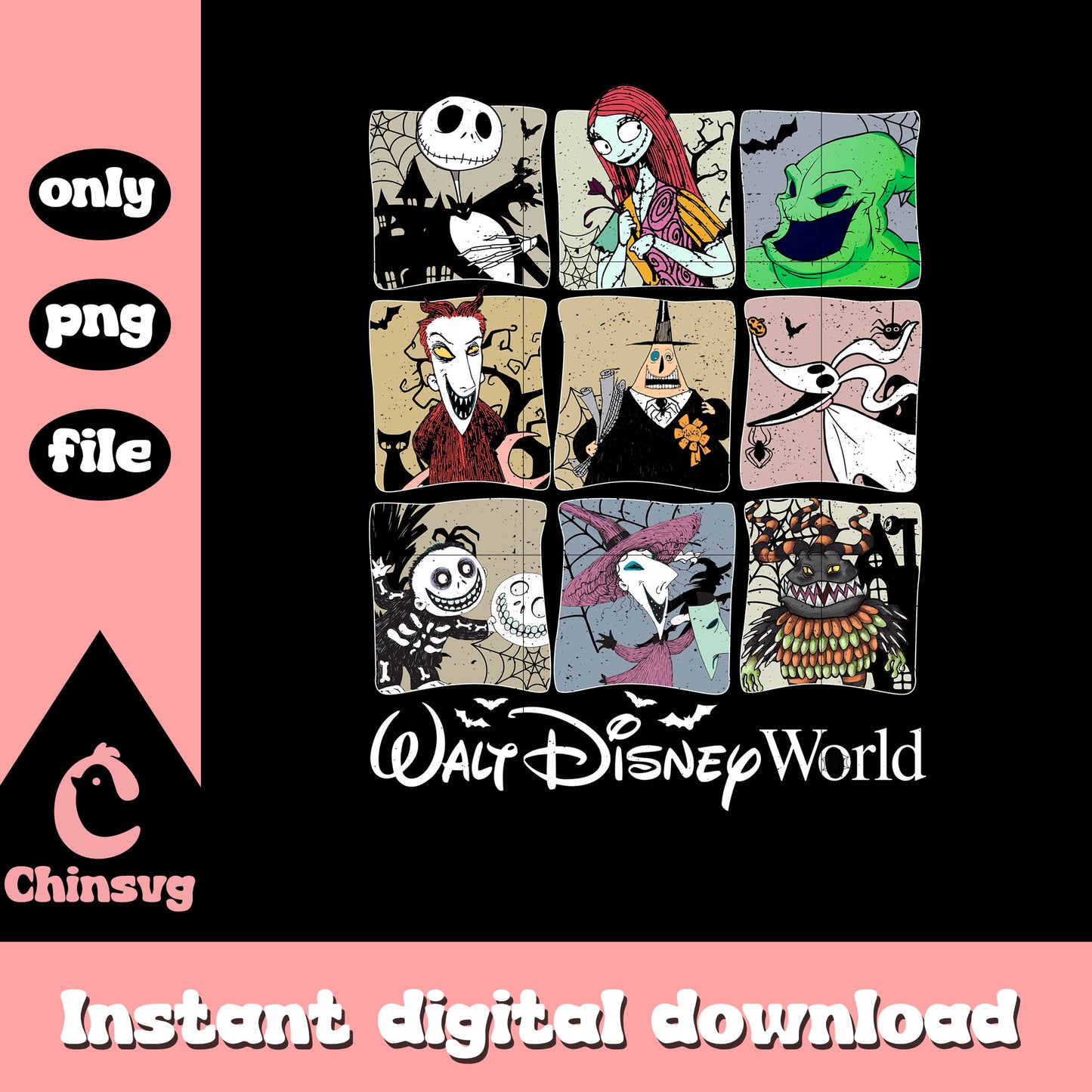 Walt disney world jack skellington png, night before christmas movie png