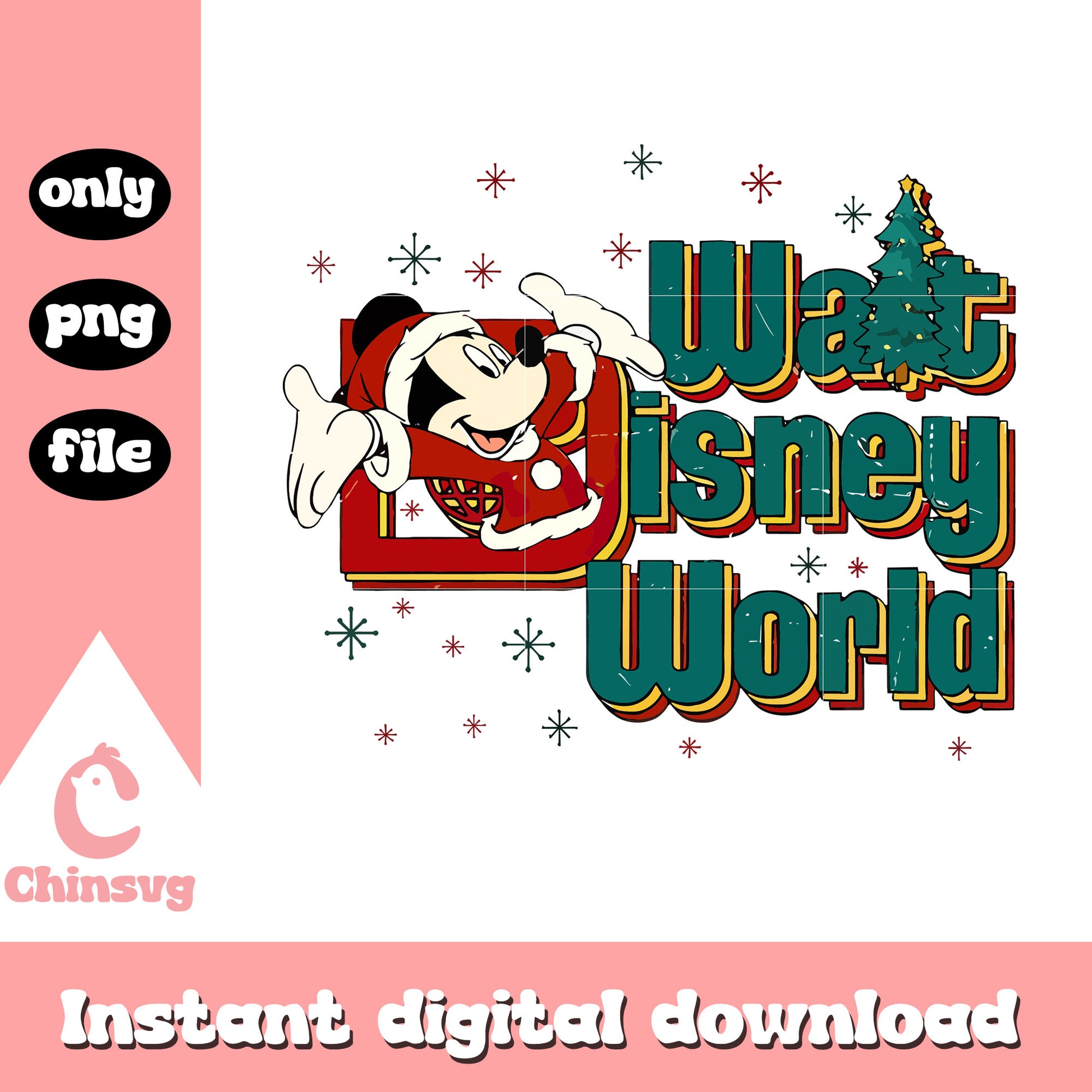 Walt disney world merry christmas png, disney christmas png