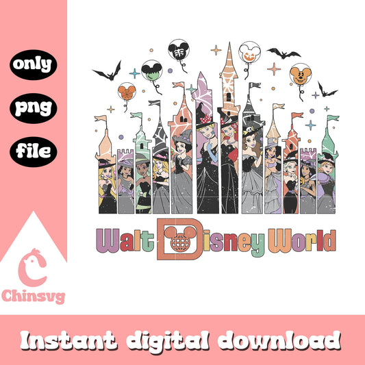 Walt disney world princesses movie clipart png, disney world png