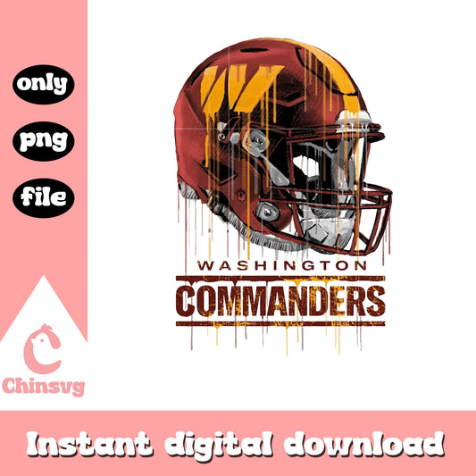 Washington Commanders drip helmet png, nfl Washington Commanders png