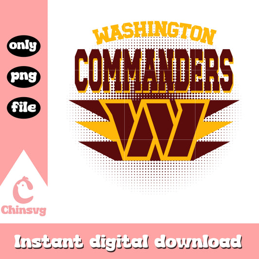 Washington Commanders football logo png, football game png